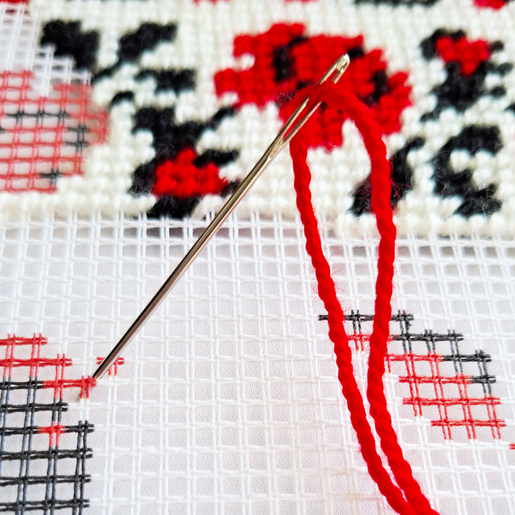 Love Charm — Needlepoint Kit 16″ × 16″ by Brvsk