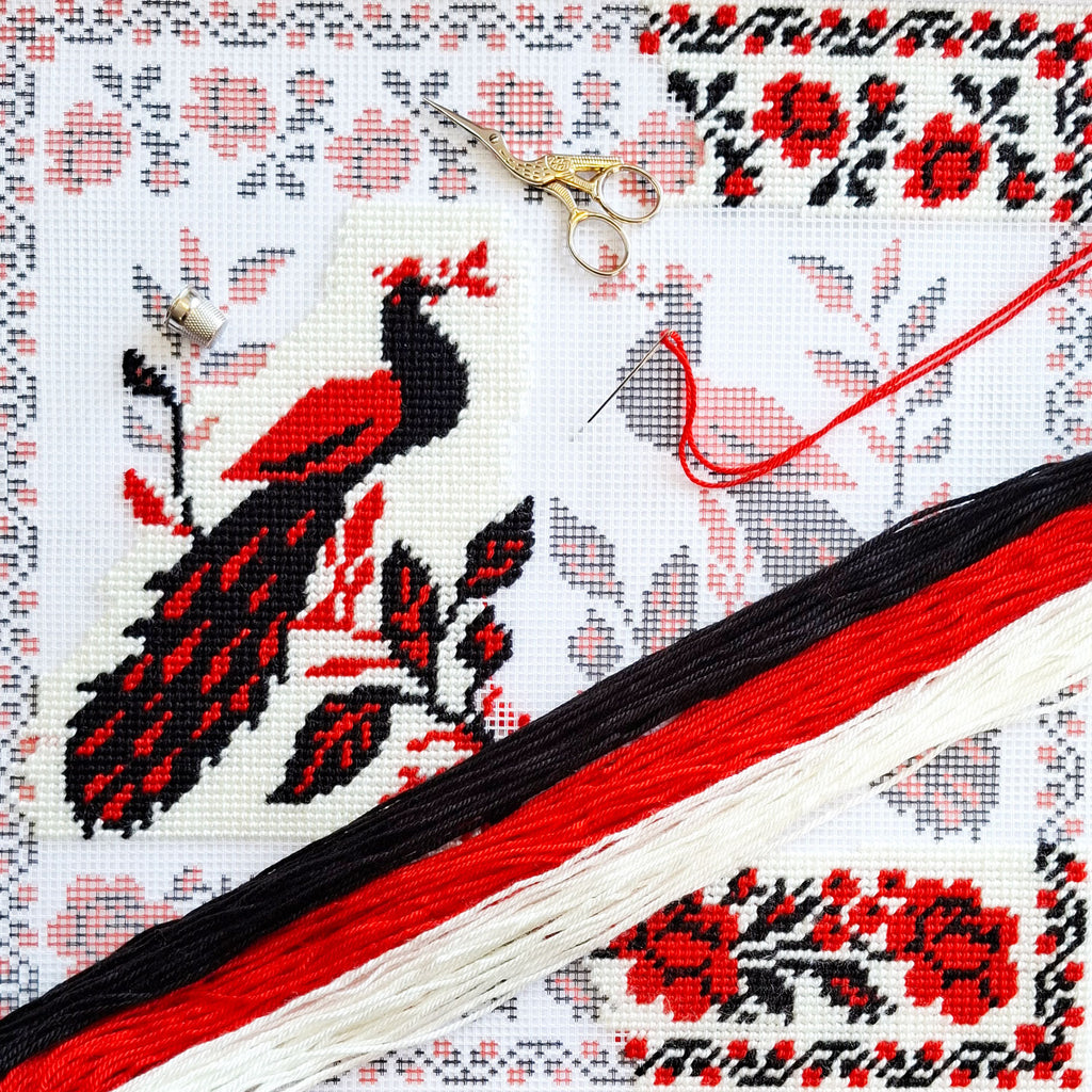 Love Charm — Needlepoint Kit 16″ × 16″ by Brvsk