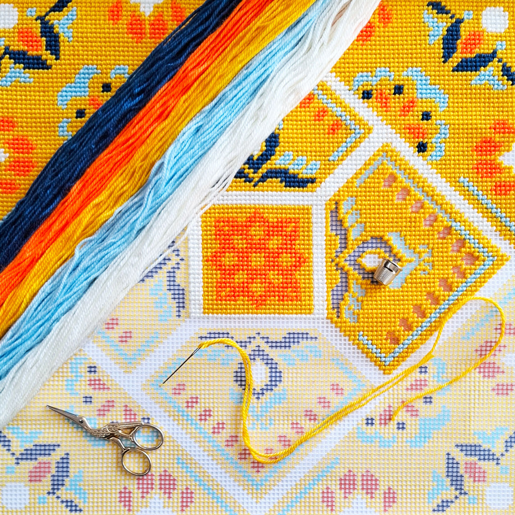 Sunny Morning — Embroidery Kit 16″ × 16″ by Brvsk