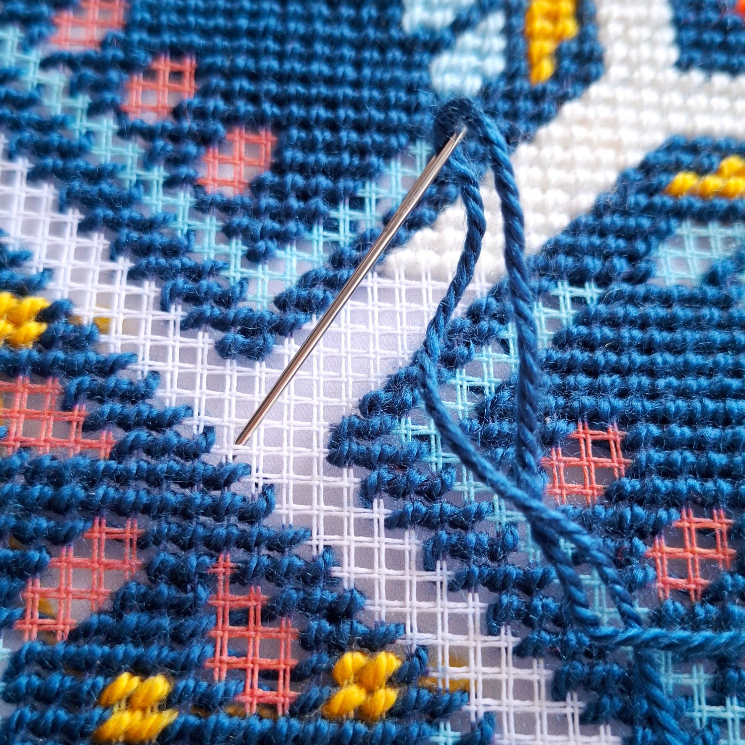 Night Depths — Stamped Cross Stitch Kit 16″ × 16″ by Brvsk