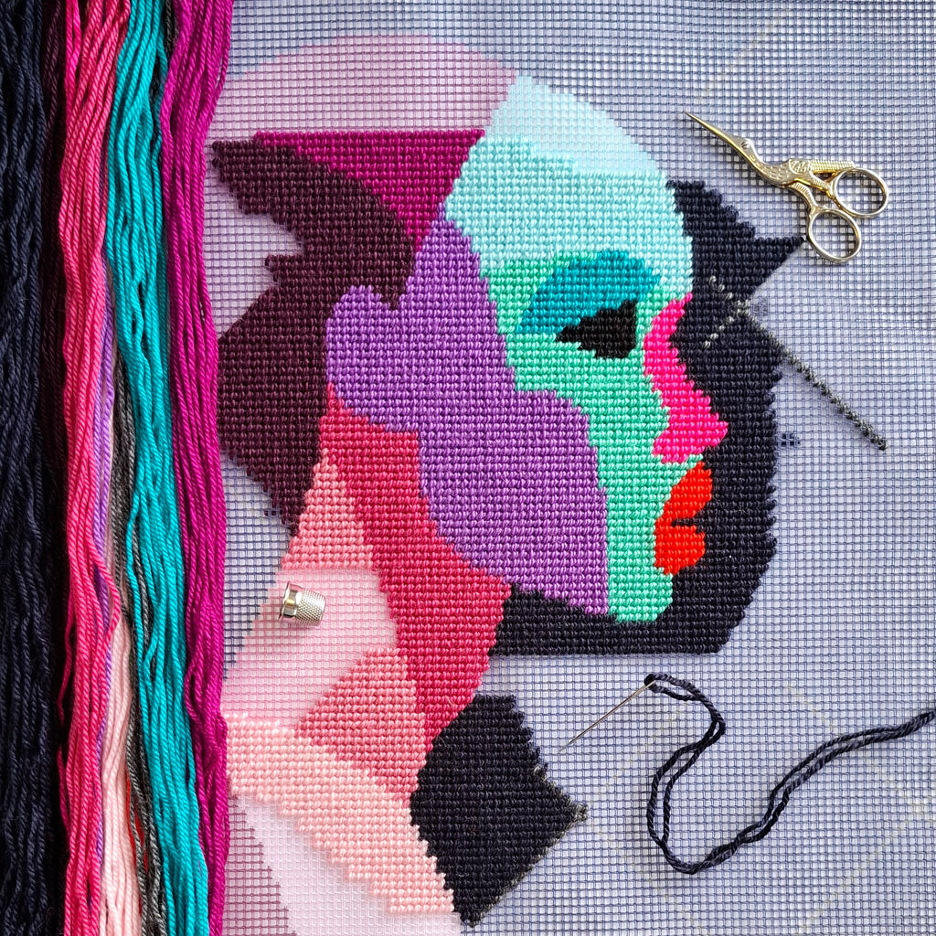 Mystery — Embroidery Kit 16″ × 16″ by Brvsk