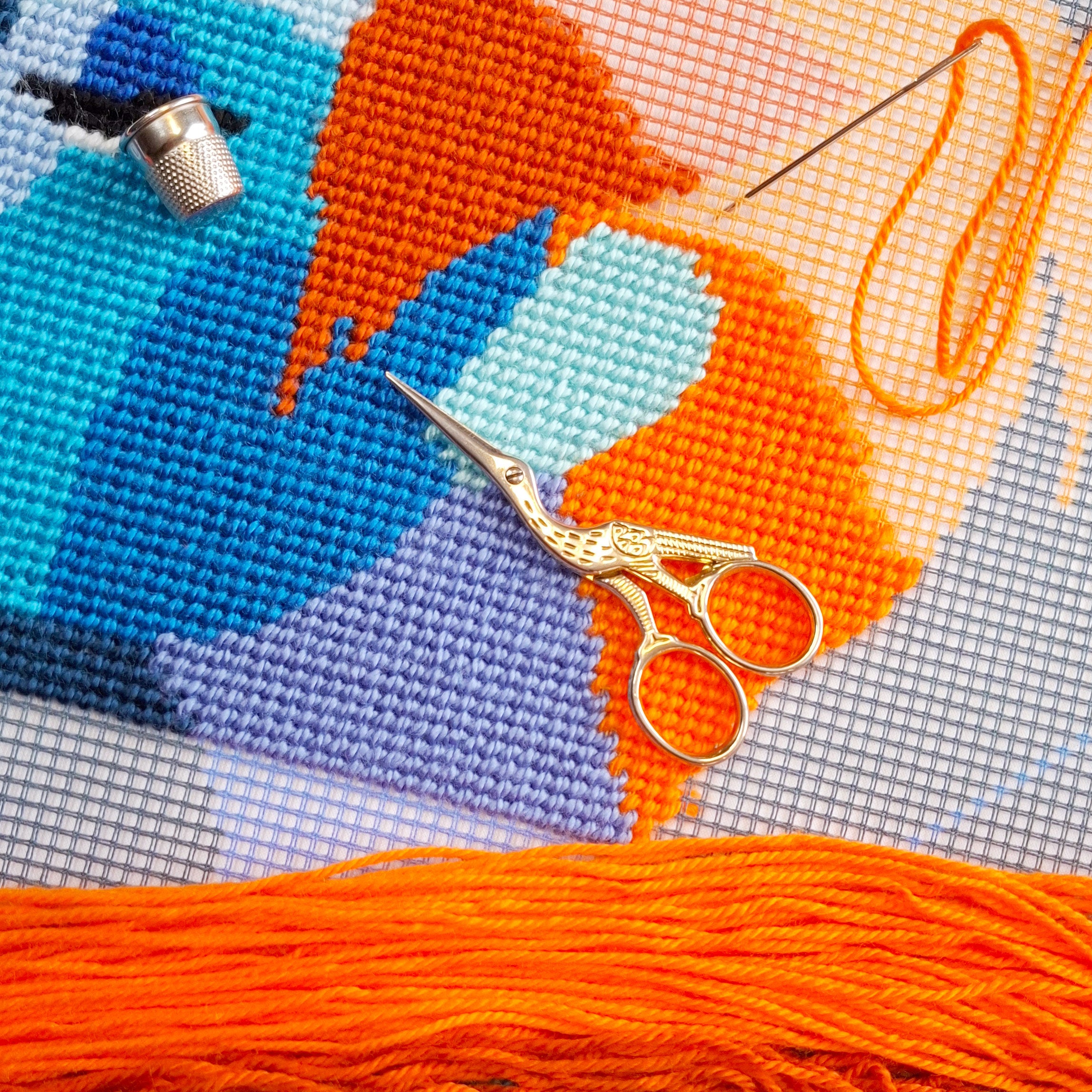 Temptation — Needlepoint Kit 16″ × 16″ by Brvsk