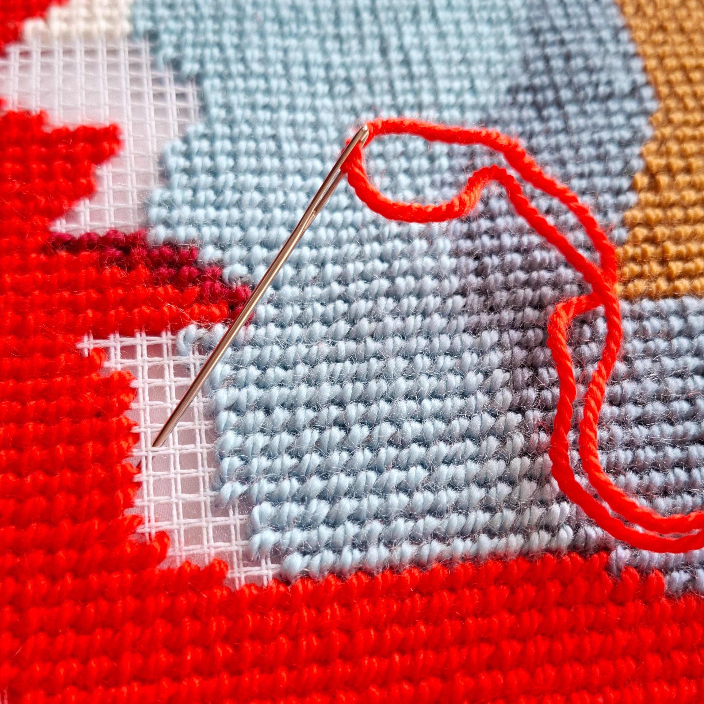 Surprise — Stamped Cross Stitch Kit 16″ × 16″ by Brvsk