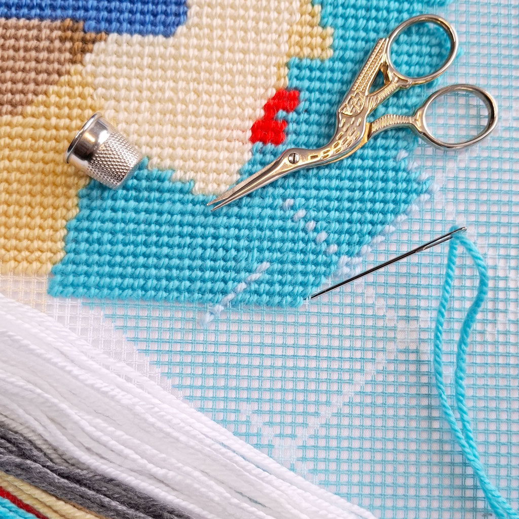 Balance — Embroidery Kit 16″ × 16″ by Brvsk