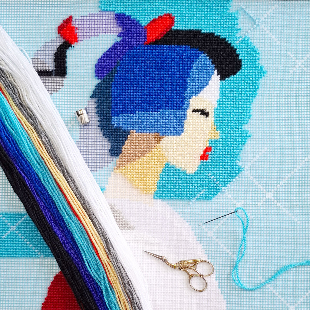 Balance — Embroidery Kit 16″ × 16″ by Brvsk
