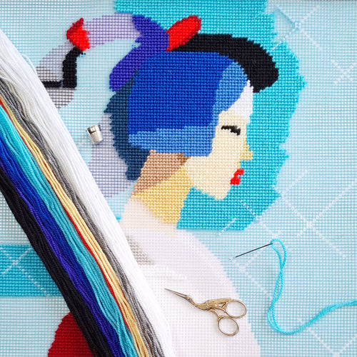 Balance — Embroidery Kit 16″ × 16″ by Brvsk