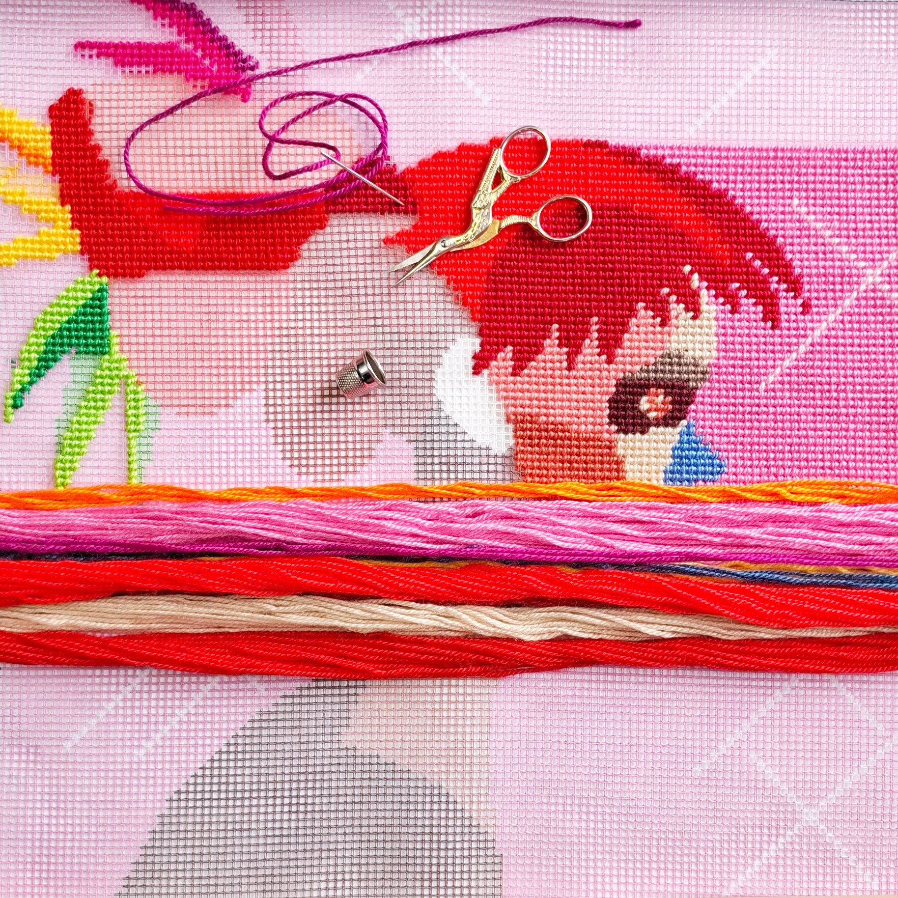 Freedom — Needlepoint Kit 16″ × 16″ by Brvsk