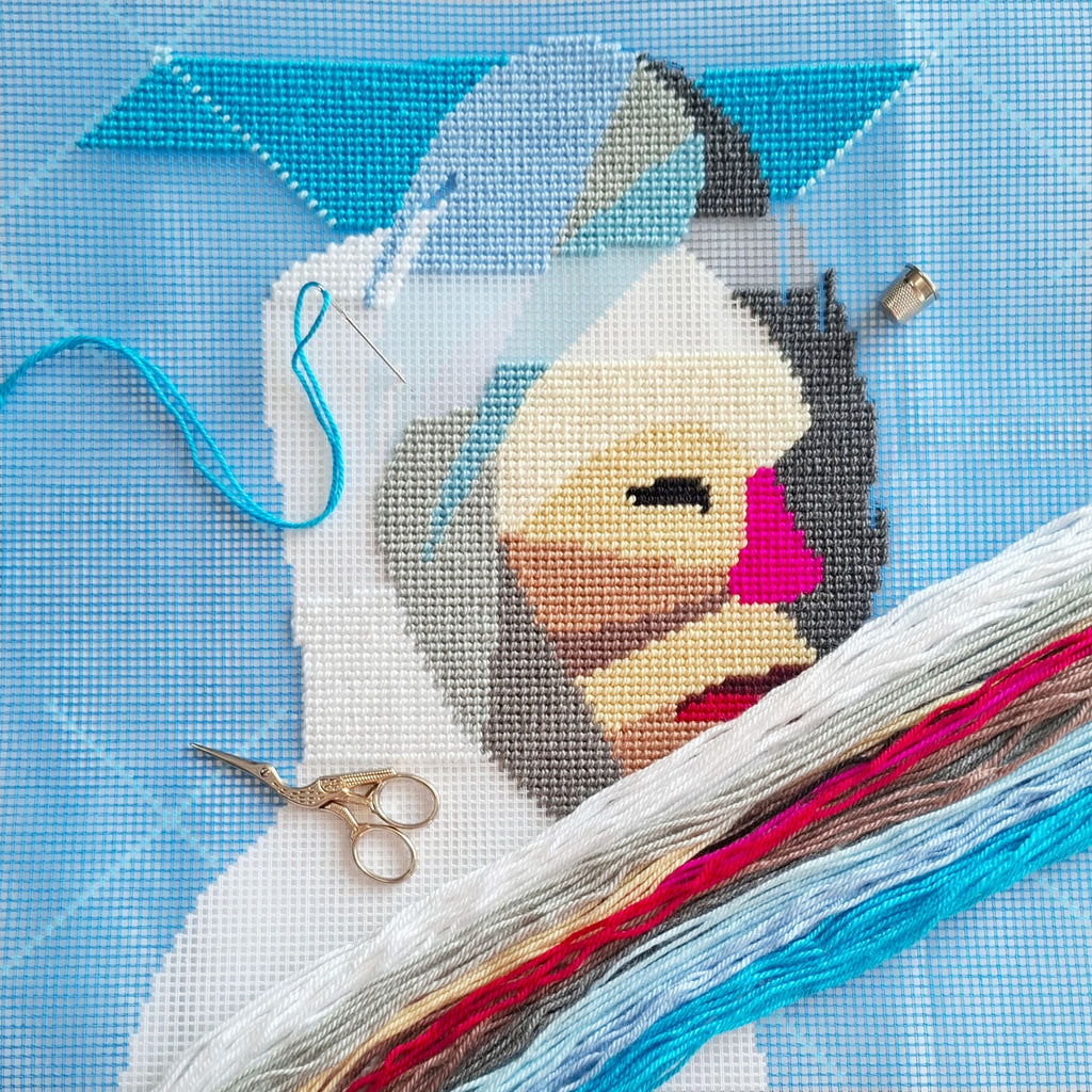 Strength — Embroidery Kit 16″ × 16″ by Brvsk