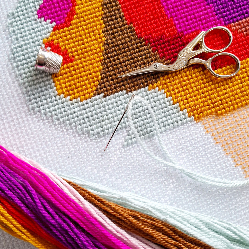 Dreaminess — Needlepoint Kit 16″ × 16″ by Brvsk