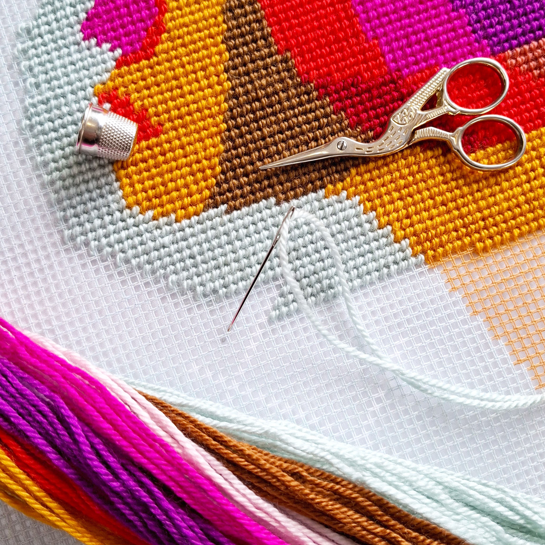 Dreaminess — Needlepoint Kit 16″ × 16″ by Brvsk