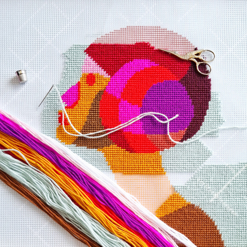 Dreaminess — Needlepoint Kit 16″ × 16″ by Brvsk