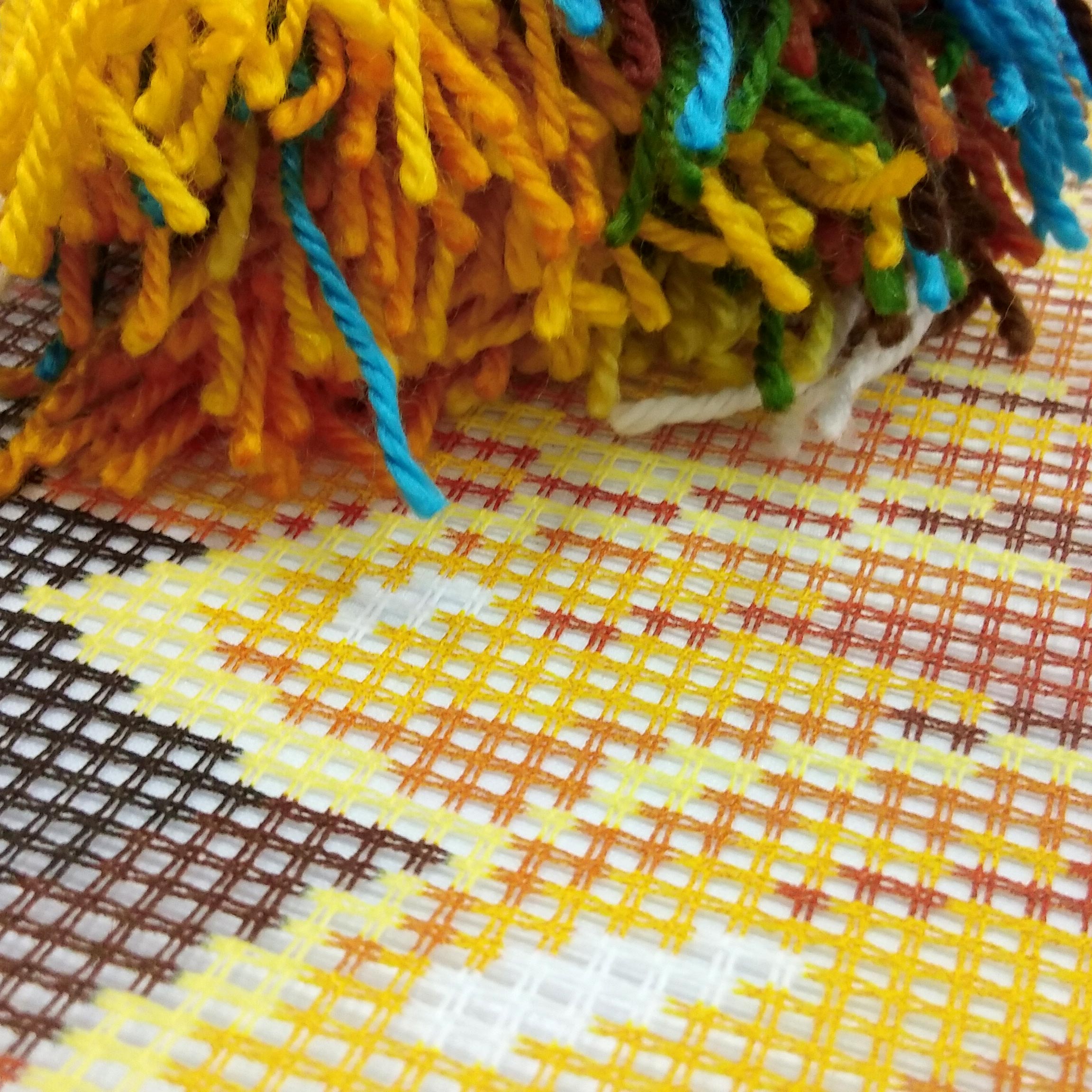 Sunflowers — Needlepoint Kit 16″ × 16″ by Brvsk