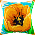 Yellow Tulip — Needlepoint Kit 16″ × 16″ by Brvsk