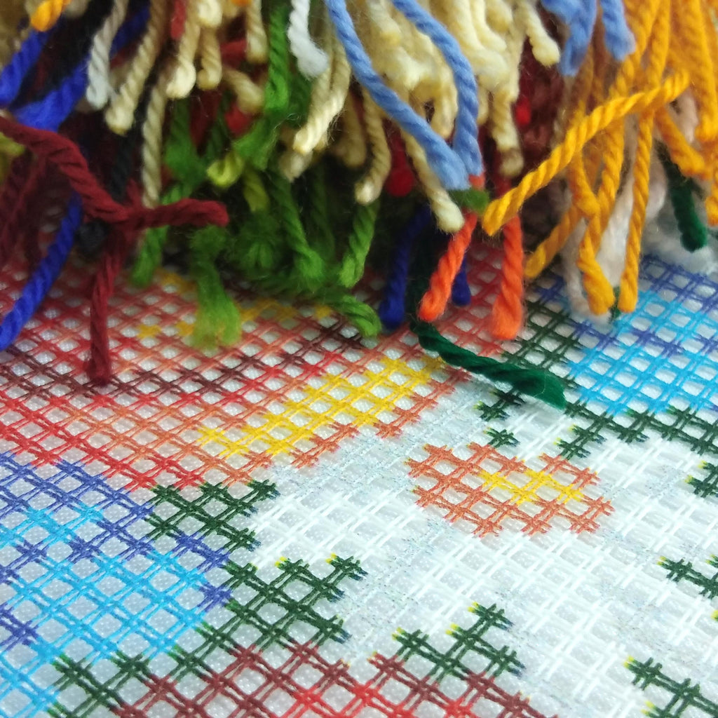Bouquet of Wildflower — Stamped Cross Stitch Kit 16″ × 16″ by Brvsk