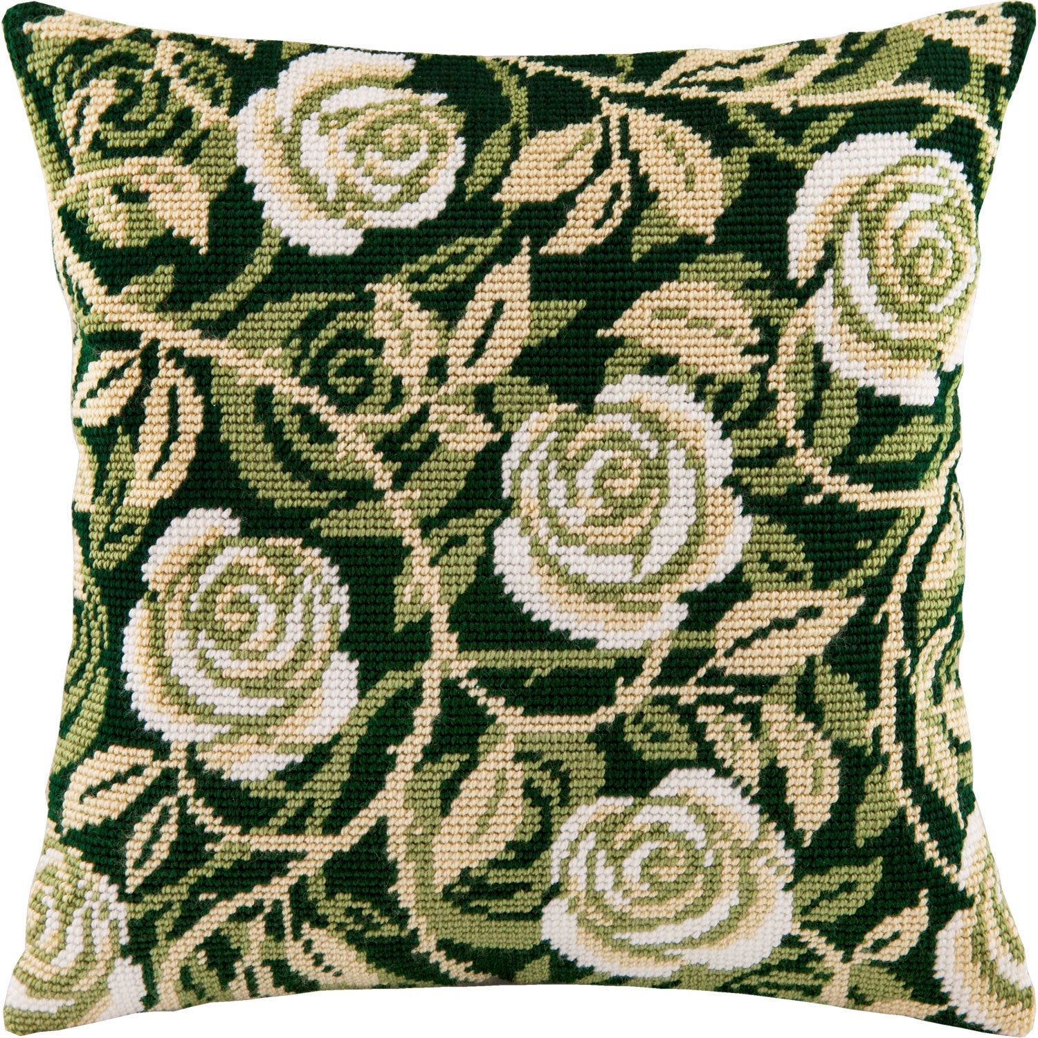 Rose Curls — Stamped Cross Stitch Kit 16″ × 16″ by Brvsk