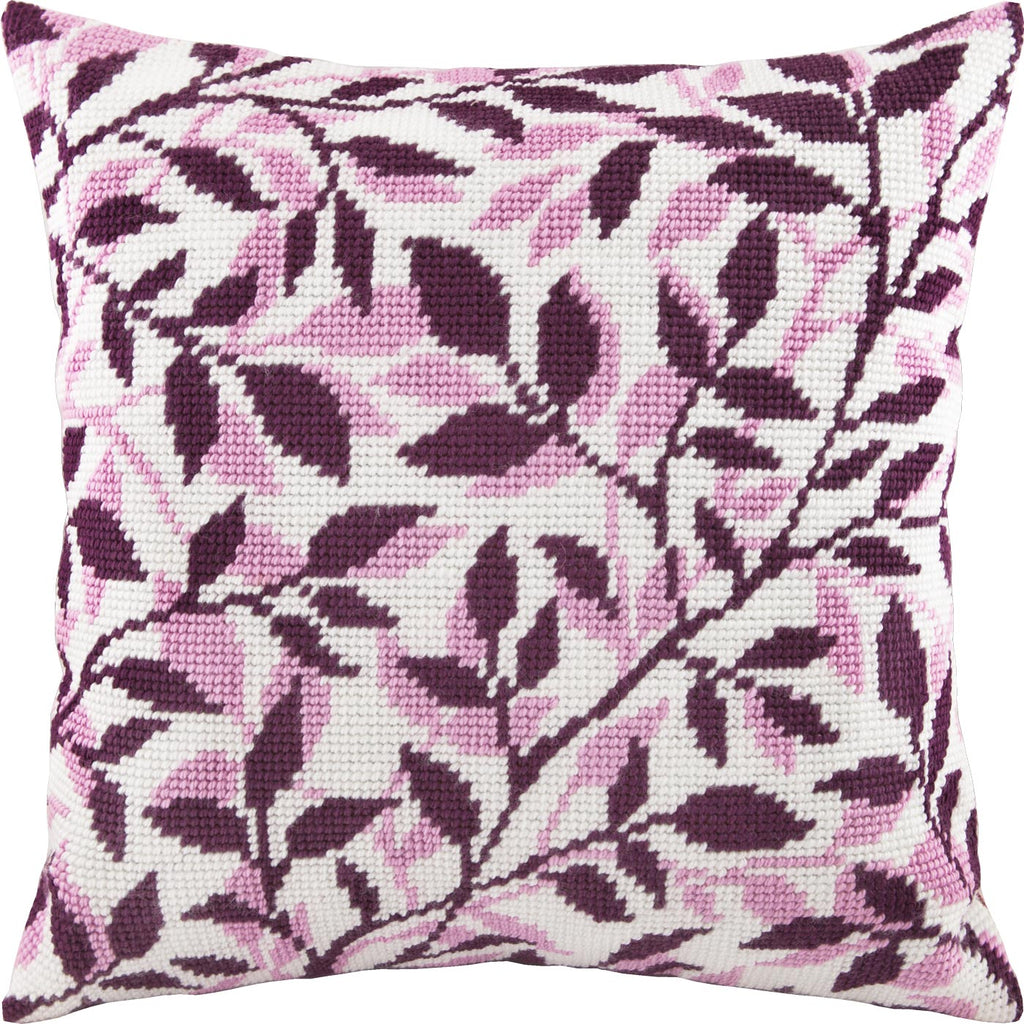 Spring Branches. Needlepoint Kit. Throw Pillow 16×16 Inches. Printed Tapestry Canvas, European Quality