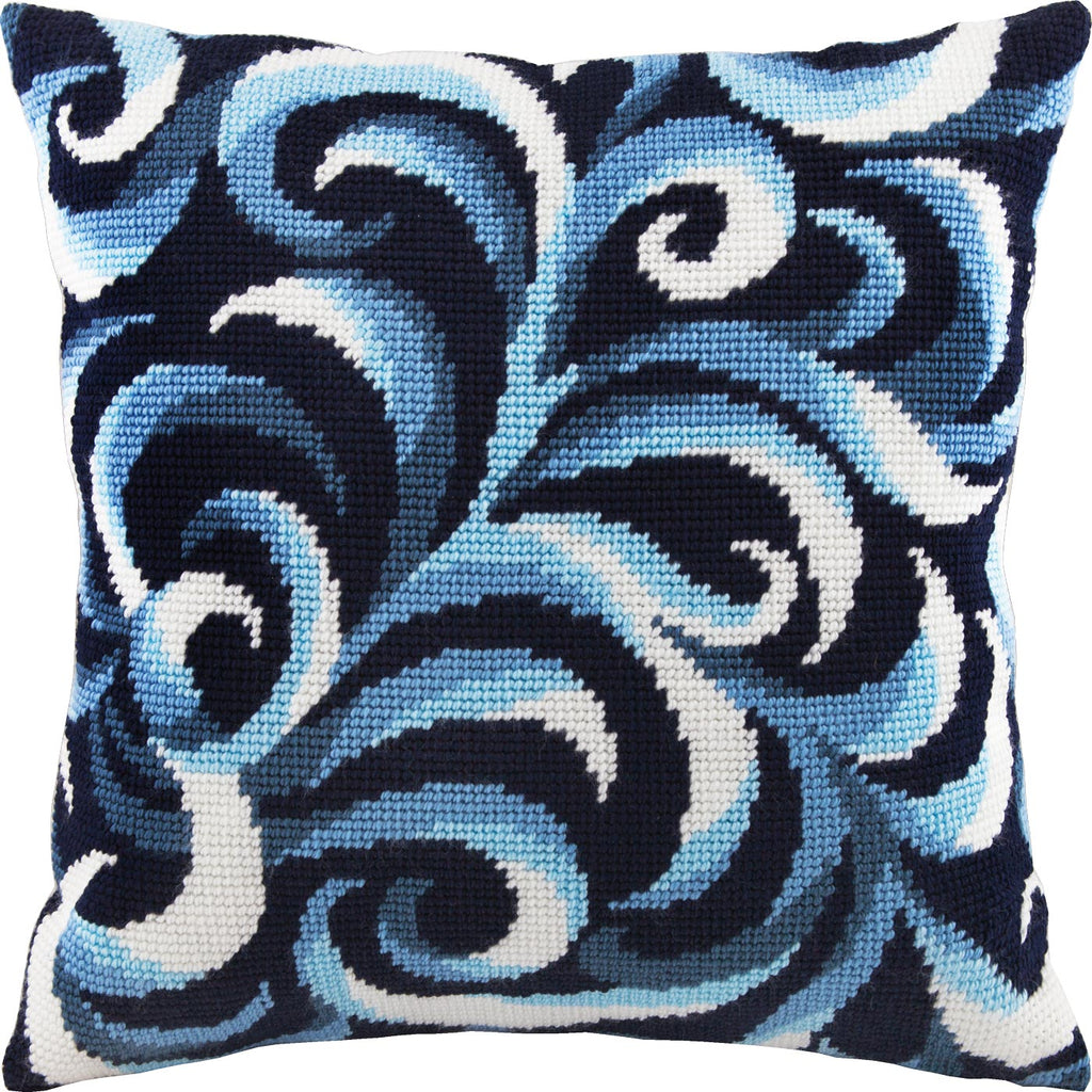 Swirls — Stamped Cross Stitch Kit 16″ × 16″ by Brvsk